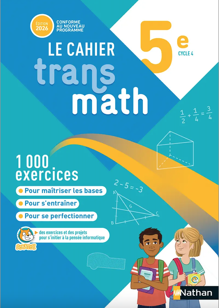 Transmath Mathématiques 5e - Cahier élève 2026 